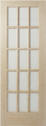 Interior pine door 15 lite TDL